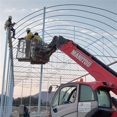 Multi Span Geenhouse נמצא בבנייה